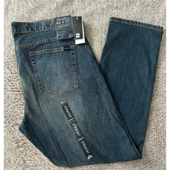 Quiksilver Men’s Jeans Revolver Straight Fit Size 40x32 New - Picture 16 of 16